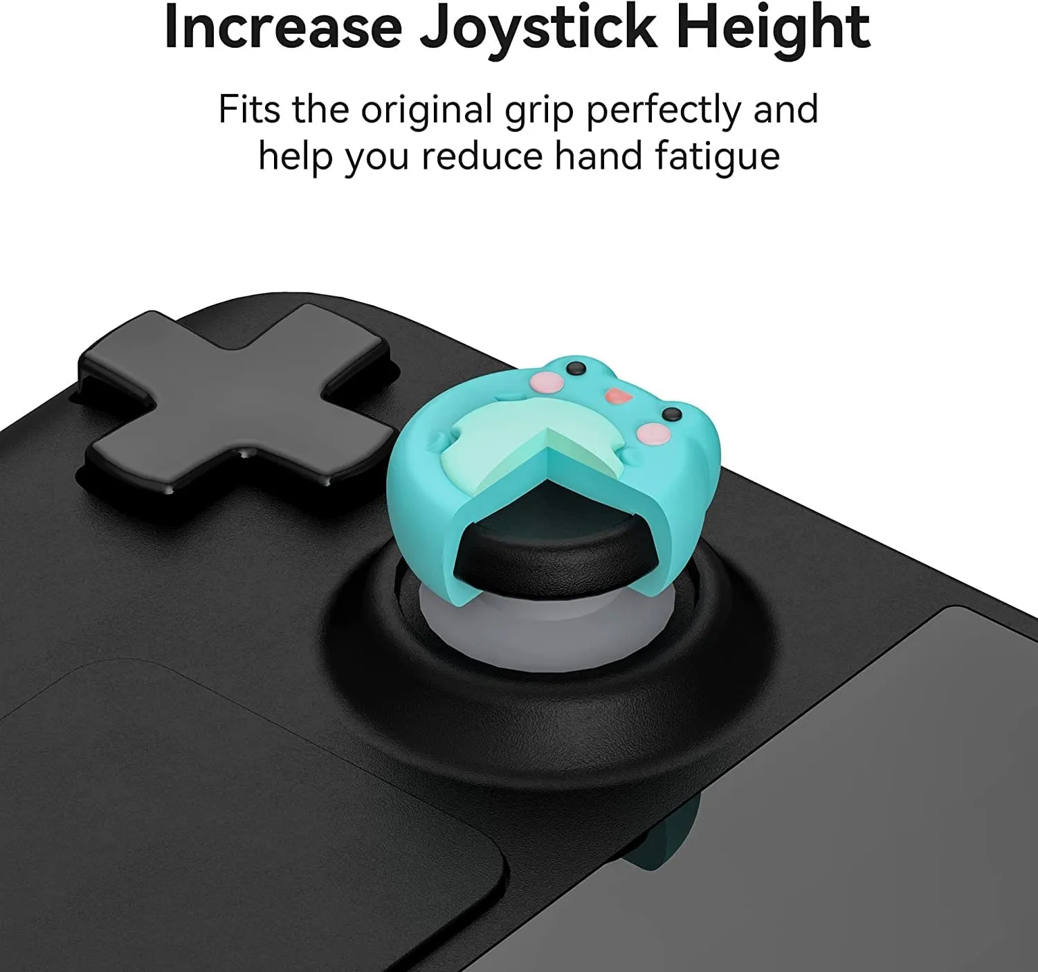 GeekShare-Tapas de agarre de pulgar para cubierta de vapor, cubierta de Joystick Axolotl de rana bonita, tapas de palo de pulgar, corazón de crema, silicona, 4 piezas, tema Animal