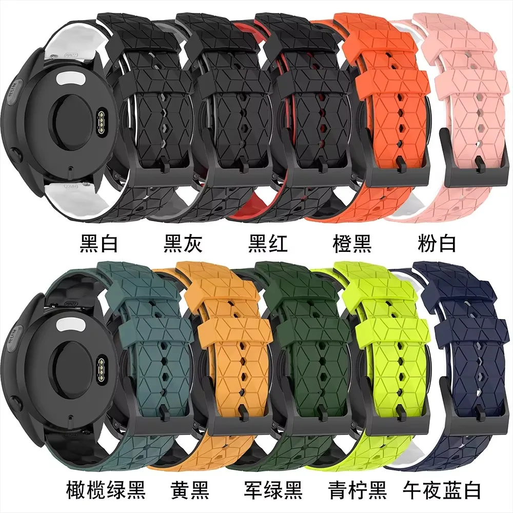 가민 포러너 970 570 965 955 265 55 165 베뉴 3용 22/20mm 실리콘 스트랩, 가민 액티브 6/5용 부드럽고 편안한 손목밴드