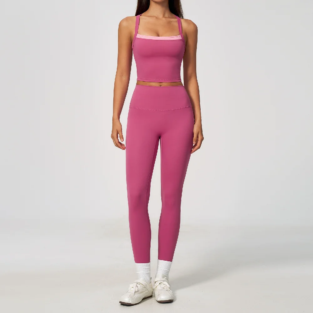Conjunto de Yoga 2 Peças Femin - Yoga Fitness Kleidung avaliação e preço