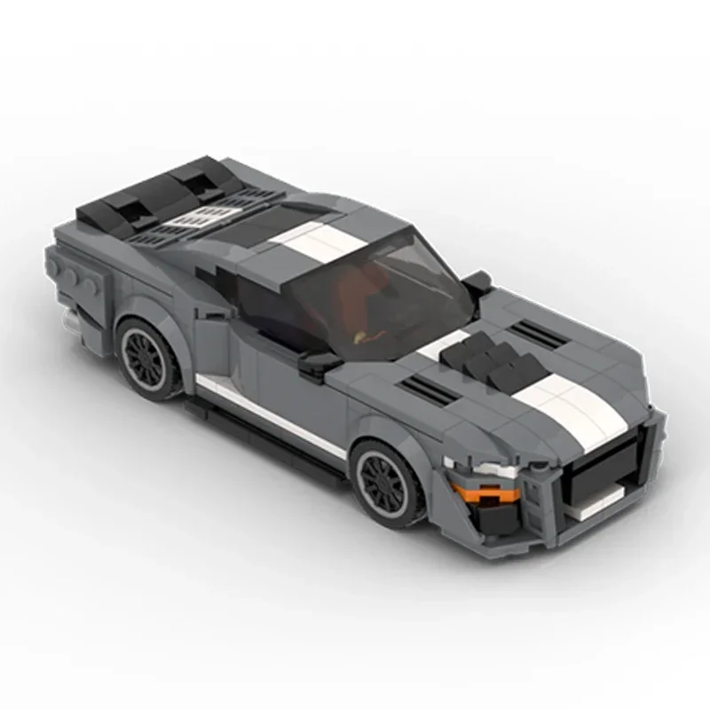 Speed Champion Model MOC Building Bricks GT500 American Muscle Car  Modular Technology Gifts Children Suit Toys Holiday Assemble