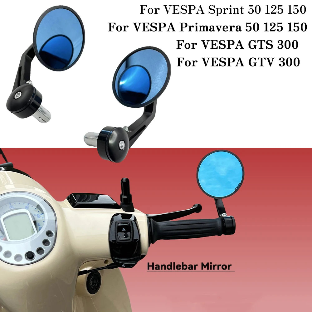 

Зеркала заднего вида для мотоцикла Vespa Piaggio, аксессуары для скутера Sprint Primavera GTV GTS LT S LX LXV 50 125 250 GTS