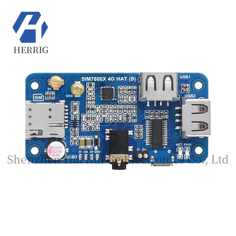 

Raspberry Pi 4G IoT Module Expansion Board SIM7600G-H Global Multi-Band GNSS Module