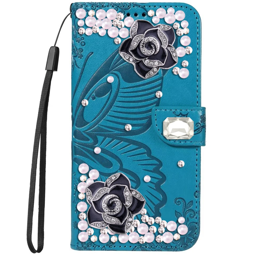 

Floral Leather Phone Case for iPhone 16 11 13 12 Pro Max 14 15 Plus Magnetic Flip Wallet Coque Butterfly Back Cover for Women