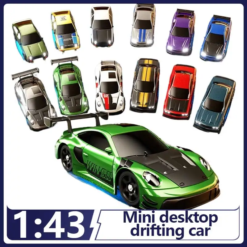 

New Mini Desktop Drift Car 1:43 Full Scale 4wd High Speed Car Remote Controlled Toy Car Rc Car Remote Controlled Desktop Mini