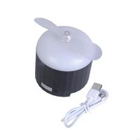 Y3NC 1200mAh Ceiling Fan Quiet USB Fan with LED Light Camping Electric Rechargeable