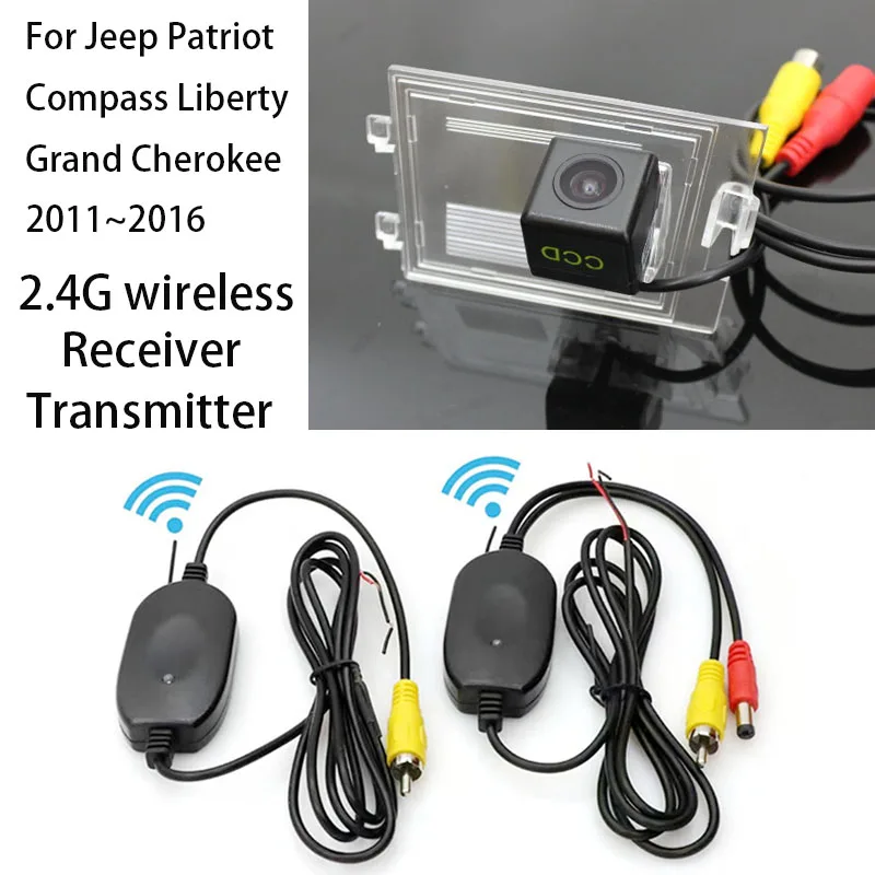 Wireless Camera For Jeep Patriot Compass Liberty Grand Cherokee 2011~2016 Rear view Back up Reverse Camera HD CCD Night Vision