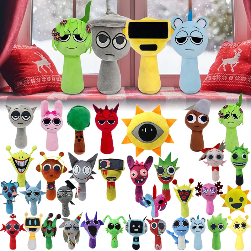 

Cartoon Sprunki Plush Toys Sprunki Incredibox Plushie Dolls Game Oren Clukr Kevin Lime Stuffed Pillow Christmas Birthday Gifts