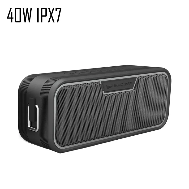 

40W wireless high fidelity 3D audio subwoofer audio speaker music portable IPX7 waterproof bluetooth speaker