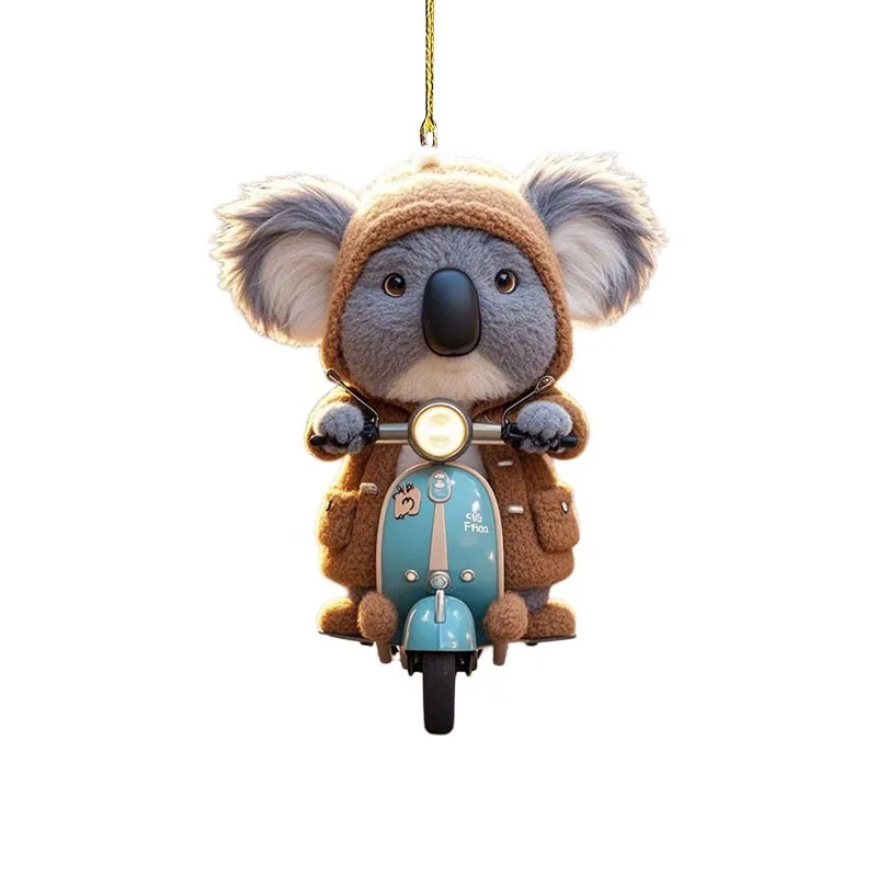 sloth keychain Cute sloth koala koala bear luxury car keychain inlaid accessories to send girlfriend pouch