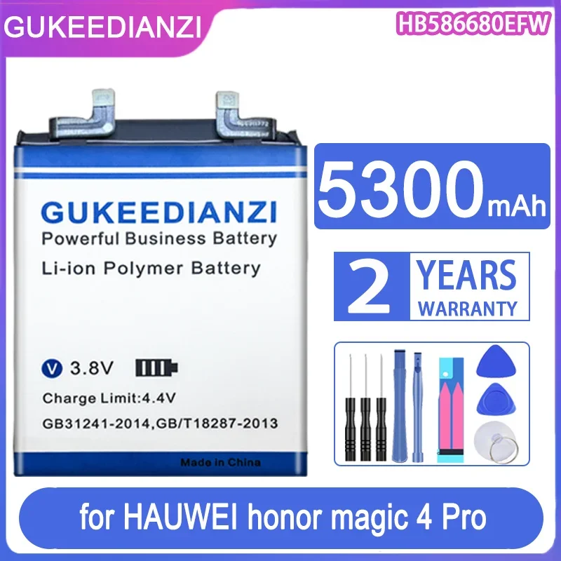 

GUKEEDIANZI Replacement Battery HB586680EFW 5300mAh for HAUWEI honor magic4 Pro magic 4 Pro 4Pro