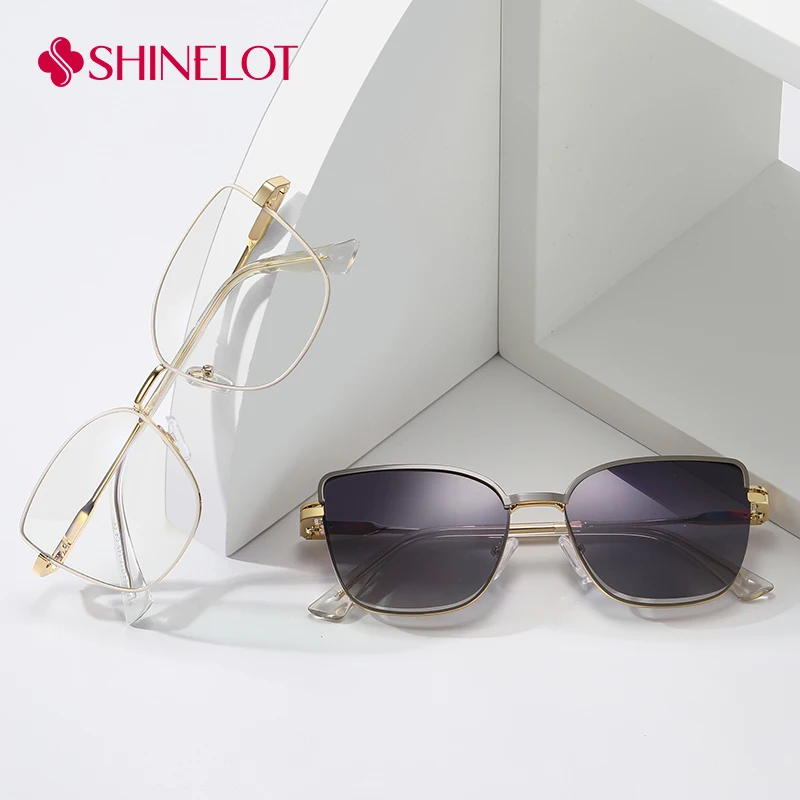 

91740 Hot Sale Men Clip on Sunglasses Polarization Optical Magnetic Sun Glasses UV400 Shades Internet Celebrity Glasses