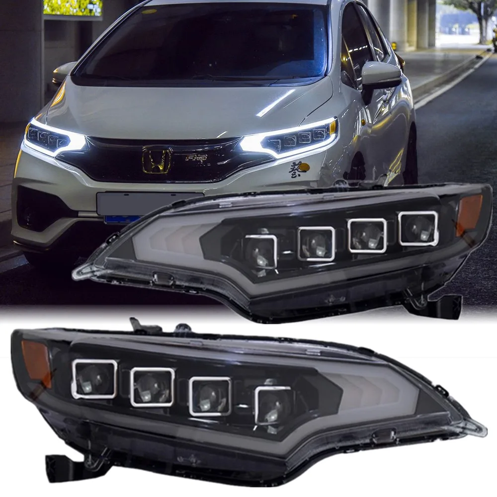 

Car Led Headlights For Honda Fit 2014-2020 GK5 Jazz Headlamp Assembly Refit Upgrade Full Led Front Lights Accessories