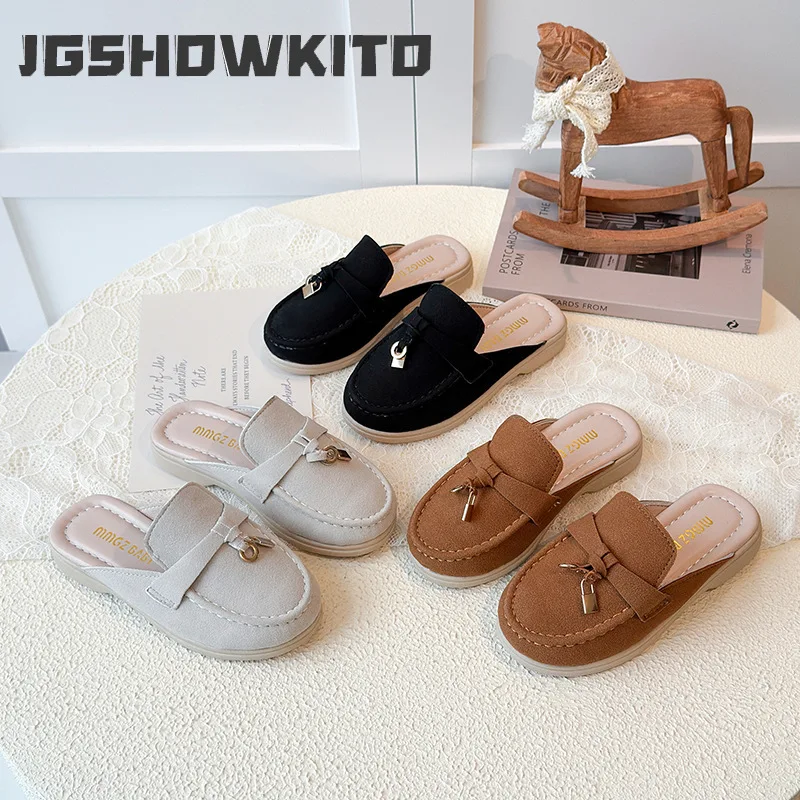 JGSHOWKITO Children Shoes for Girls Boys Kids Slippers Summer Autumn New Fashion Soft Bottom Anti-slippery Versatile Loafers Hot