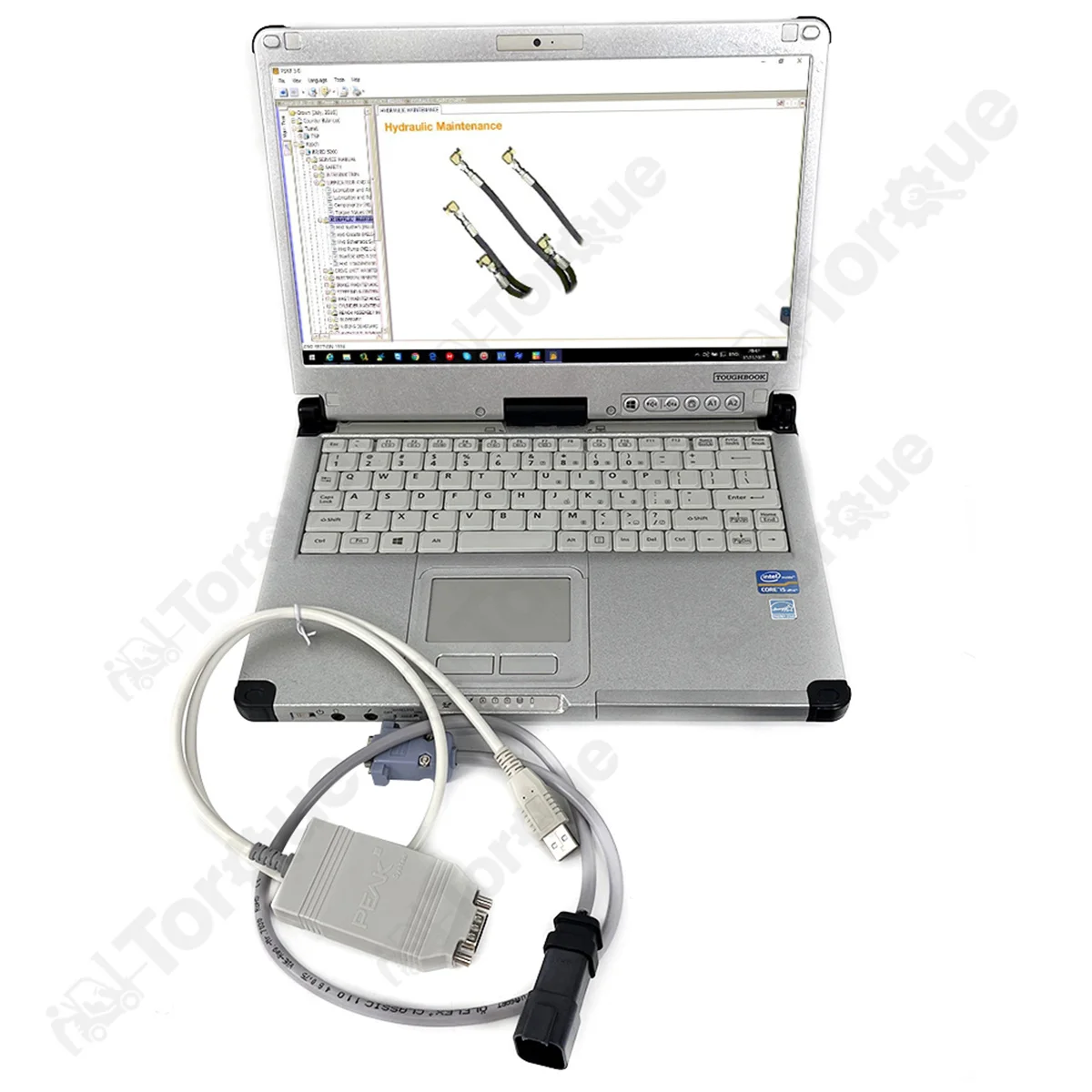 

CF C2 Laptop Forklift programming For Crown CAN Applicable Interface PEAK PCAN-USB Crown diagnosis cable Interface