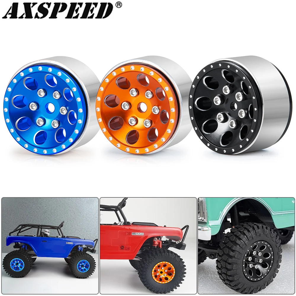 

AXSPEED 1,0 "ступицы колеса Beadlock для TRX4M Axial SCX24 AX24 FMS FCX24 1/18 1/24 RC Micro Crawler части автомобиля