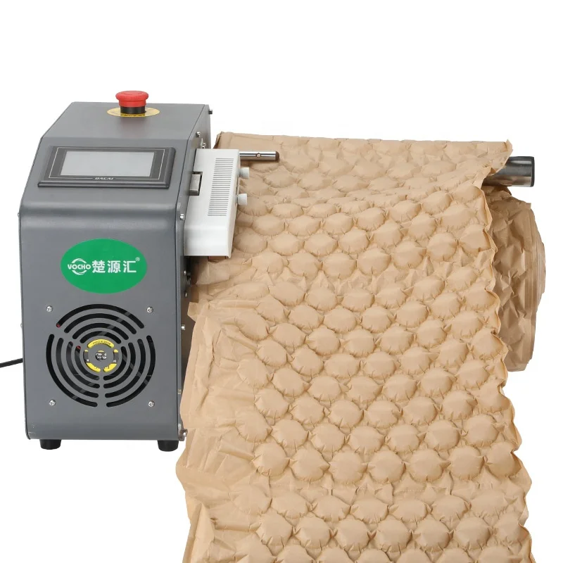 

Shockproof Air Biodegradable Protective Packaging Kraft Paper Bubble Film for Packaging Compostable Paper