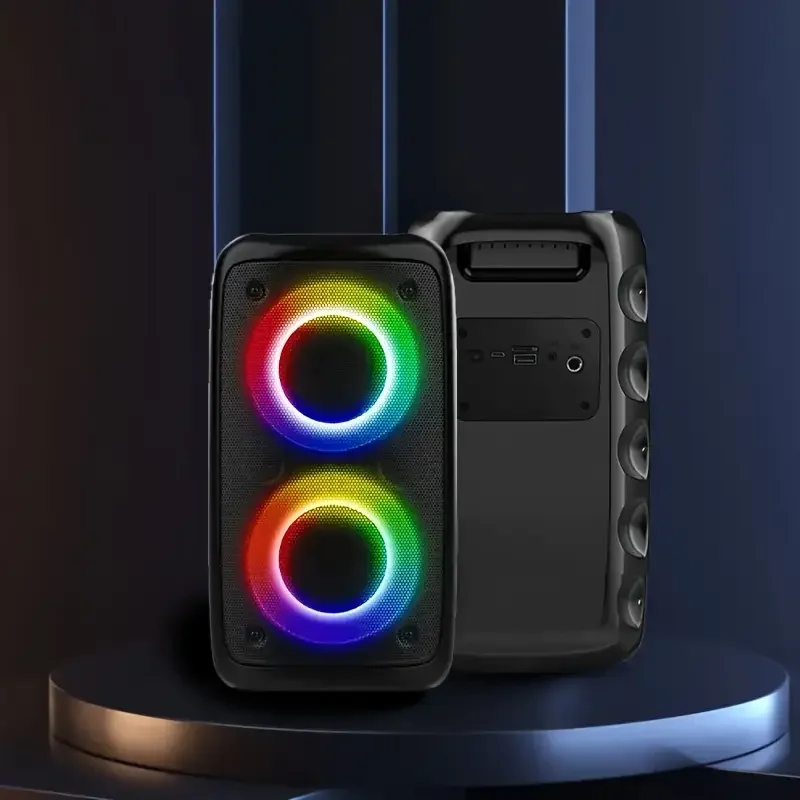 

Беспроводная колонка с сабвуфером, большая портативная колонка, стереоколонка, сабвуфер, беспроводная уличная колонка, диско-подсветка для вечеринок