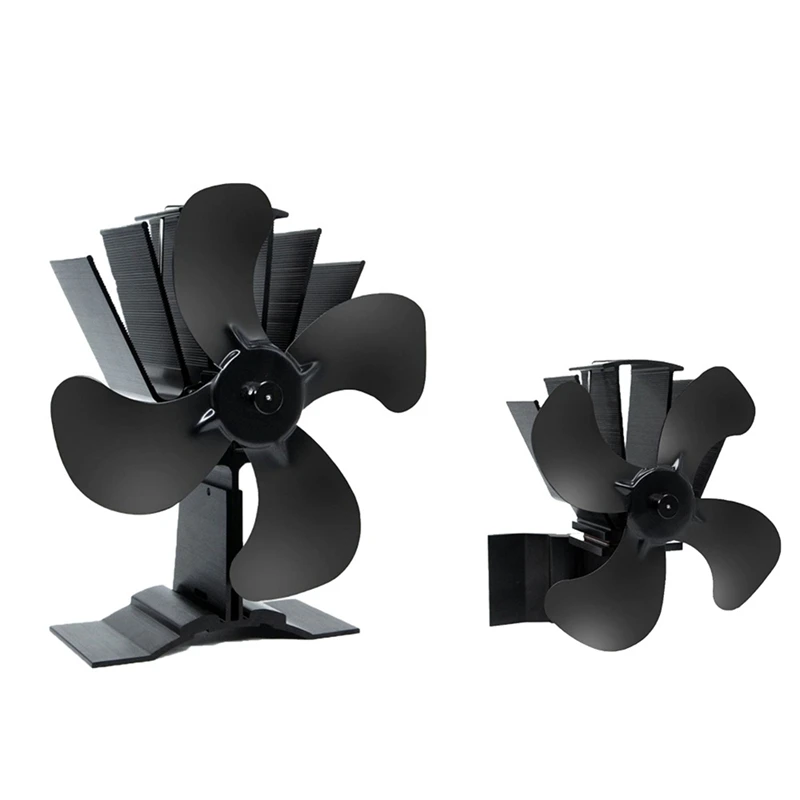 Hot Fireplace Fan Stove Fan 4 Blades Heat Powered Stove Fan For Wood Log Burner Fireplace Magnetic Upright Fireplace Fan