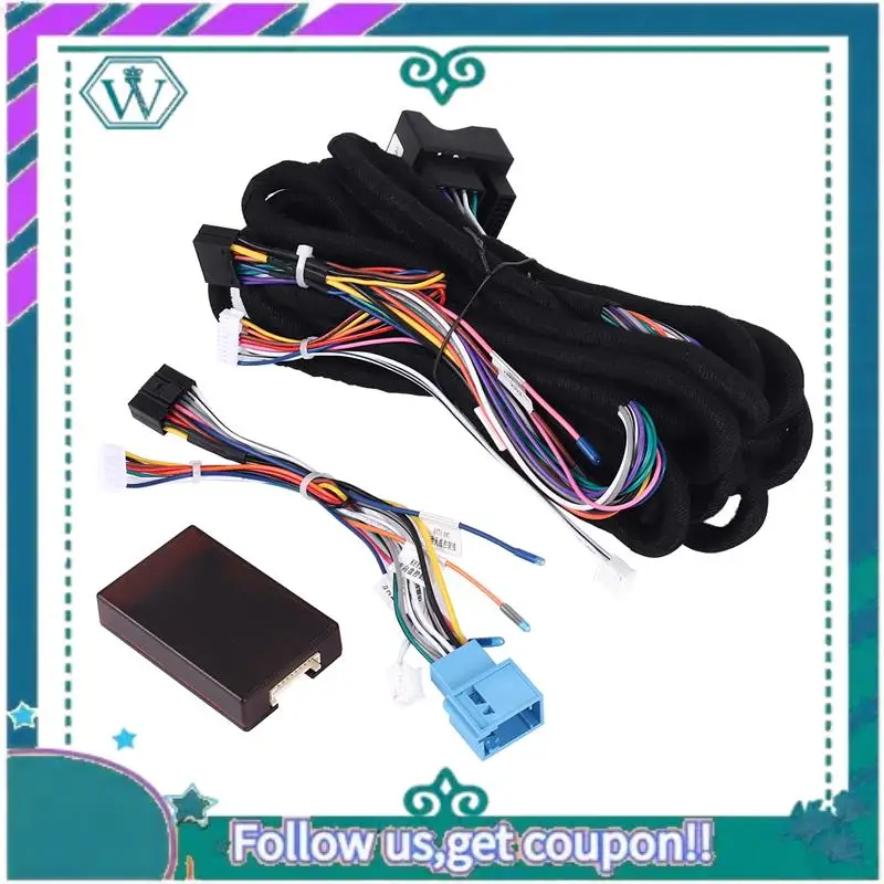 

AA92-Car 16Pin 6-Meter Extended Wiring Harness Cable With Canbus For-BMW E39(01-04)/E53(01-05) Install Android Stereo Player
