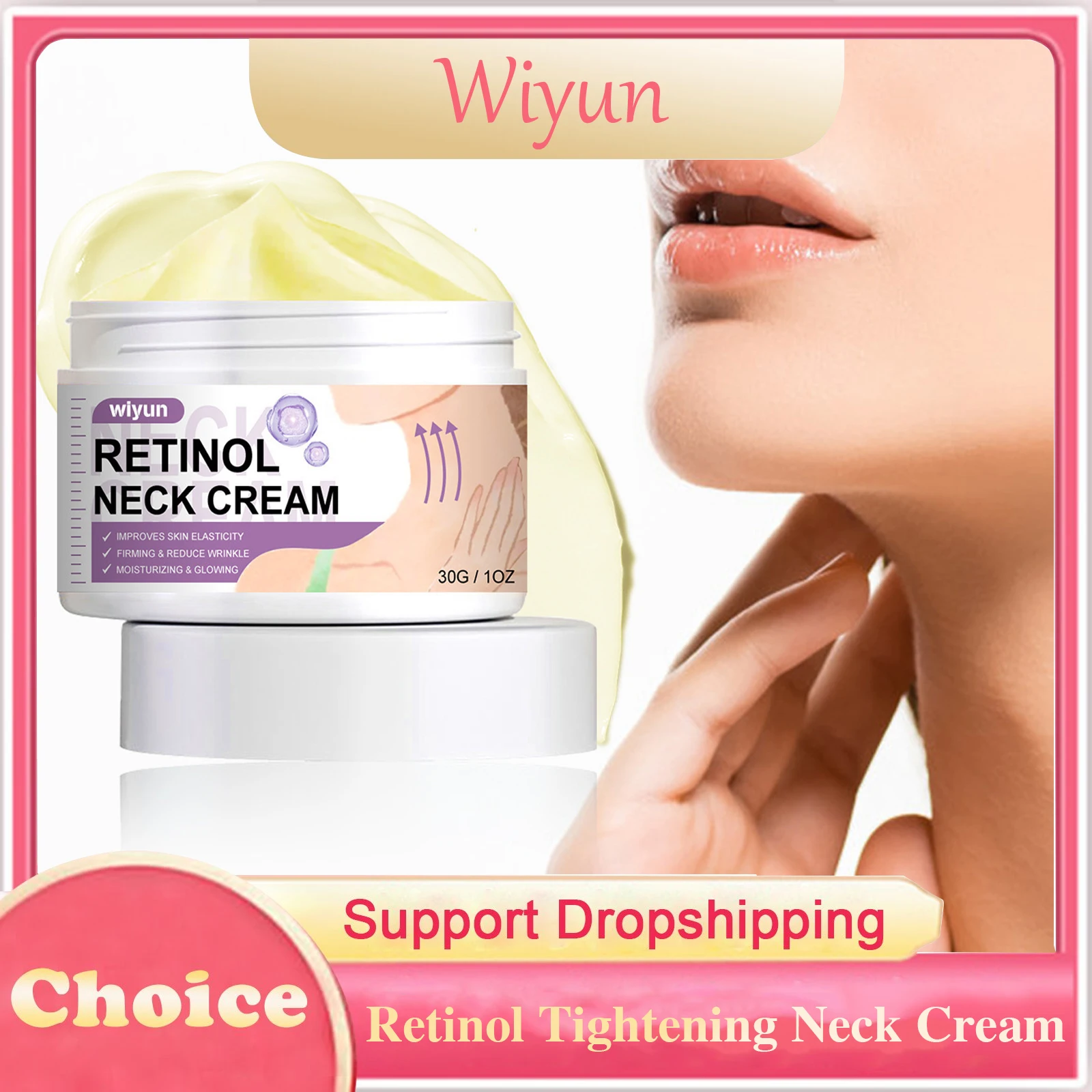 

Retinol Tightening Neck Cream Fade Neck Fine Lines Reduce Wrinkles Firming Lifting Long Lasting Moisturizing Smooth Neck Cream