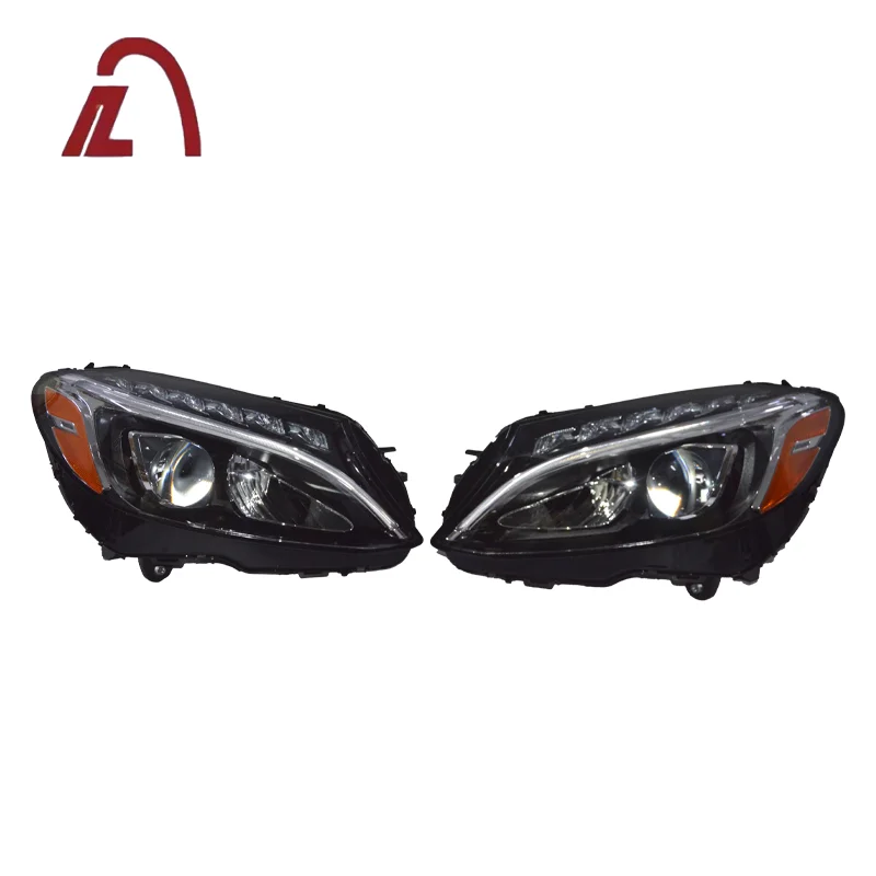 

USA Version LED Headlights for Mercedes Benz C-Classs W205 C200 C260 C300 2016 2017 Factory Sales Old Low-End Car Accessories