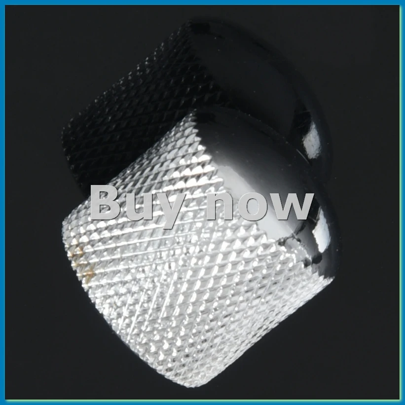 

4x Guitar Dome Control Knobs for Tele Replacement, Silver-ABHG