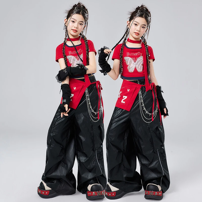 ropa-de-baile-de-jazz-para-ninas-traje-para-espectaculo-de-kpop-top-corto-rojo-con-mariposas-pantalones-negros-disfraz-de-baile-callejero-de-hip-hop-para-ninos-amy3693