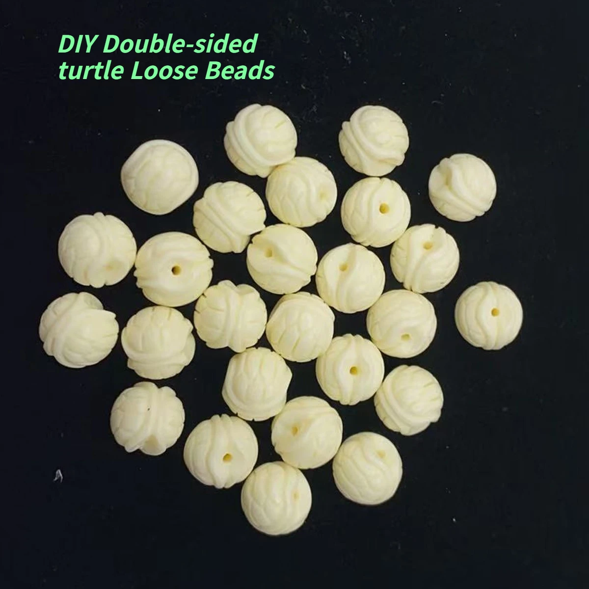 

10Pcs DIY Loose Beads Shell Powder Double-Sided Turtle Through Hole Beads For Jewelry Making DIY Earrings Necklace Accessory