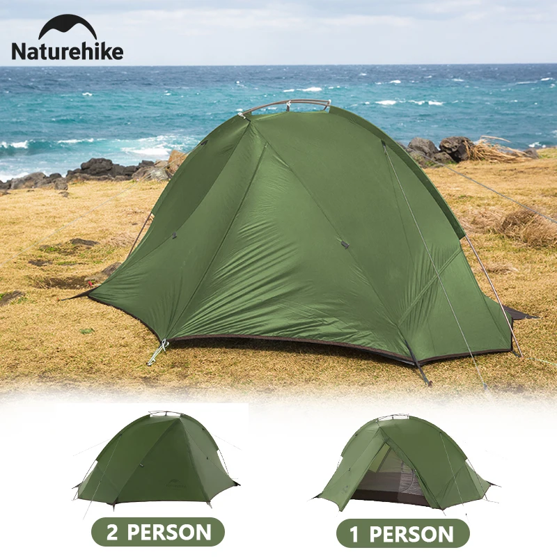 Naturehike-tienda de campaña TAGAR para 1 y 2 personas, ligera, impermeable, portátil, para viajes, senderismo, mochila, tienda de ciclismo PU4000