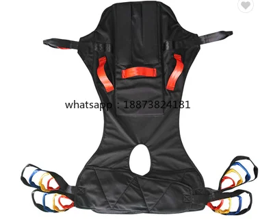 Patient lift sling for full body protection and summer shower type fast shipping