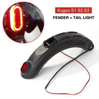 Scooter Rear Light Mudguard Guard Wing With Tail Lamp For Kugoo S1 S2 S3 Skateboard Electric Scooter Replacement Accessories