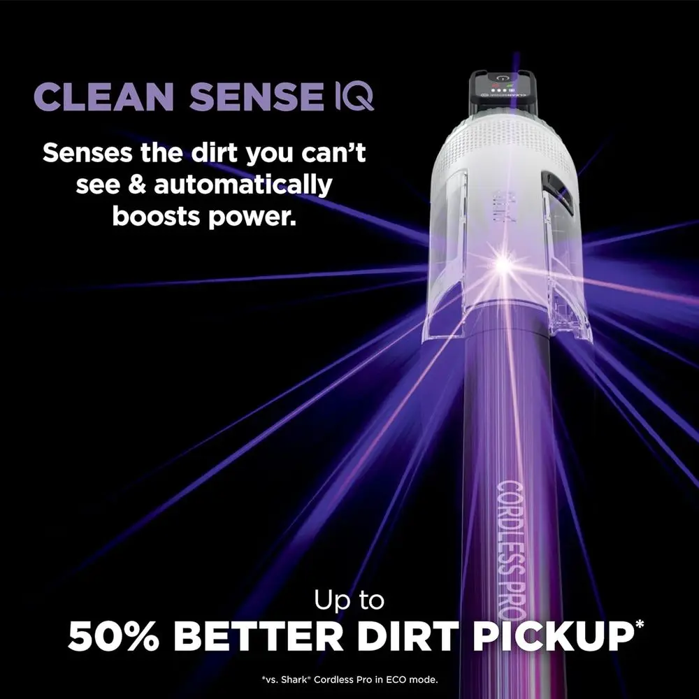 Cordless Pro Vacuum with Clean Sense IQ and Odor Neutralizer, PowerFins Plus Brushroll, Includes Duster Crevice Tool, Up to 40 M