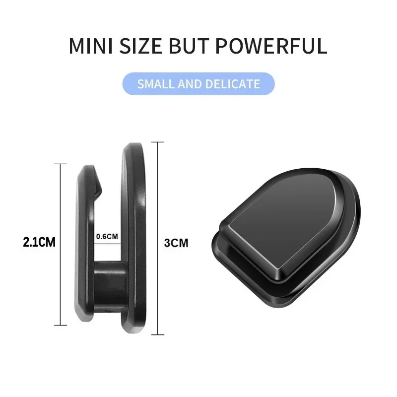 Mini Car Hooks Interior Storage Holder for USB Cable Headphone Key Self-Adhesive Dashboard Wall Hanging Hook Auto Accessories view 4