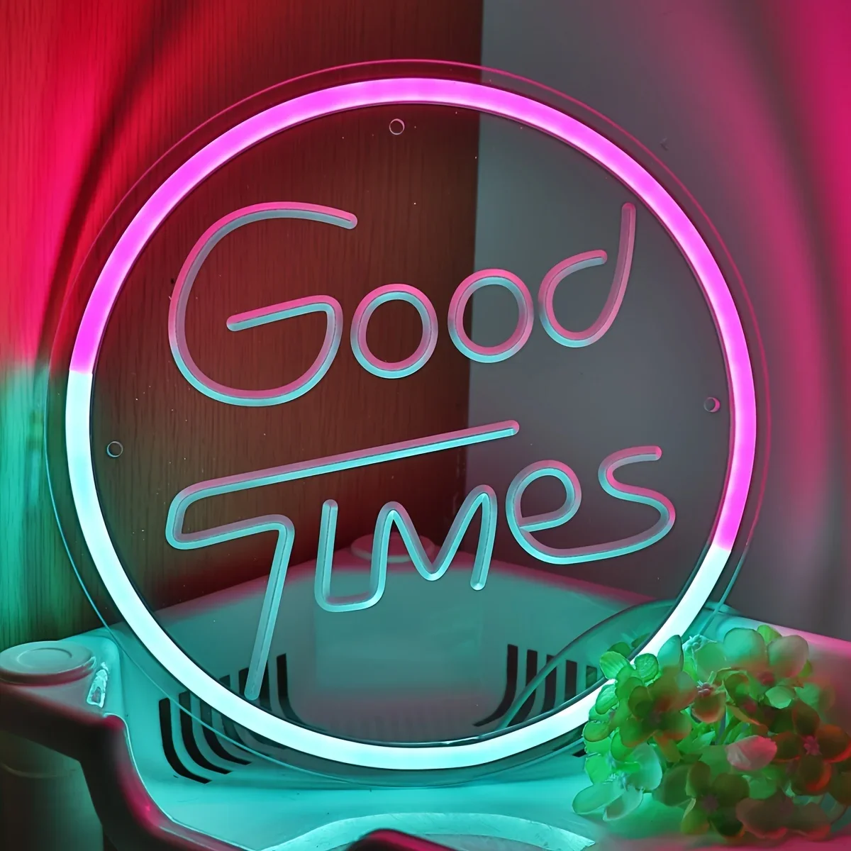 Good Times LED Neon Sign Light, tallado USB, habitación, fiesta, baile, Club, salón, tienda, restaurante, regalo de boda, decoración