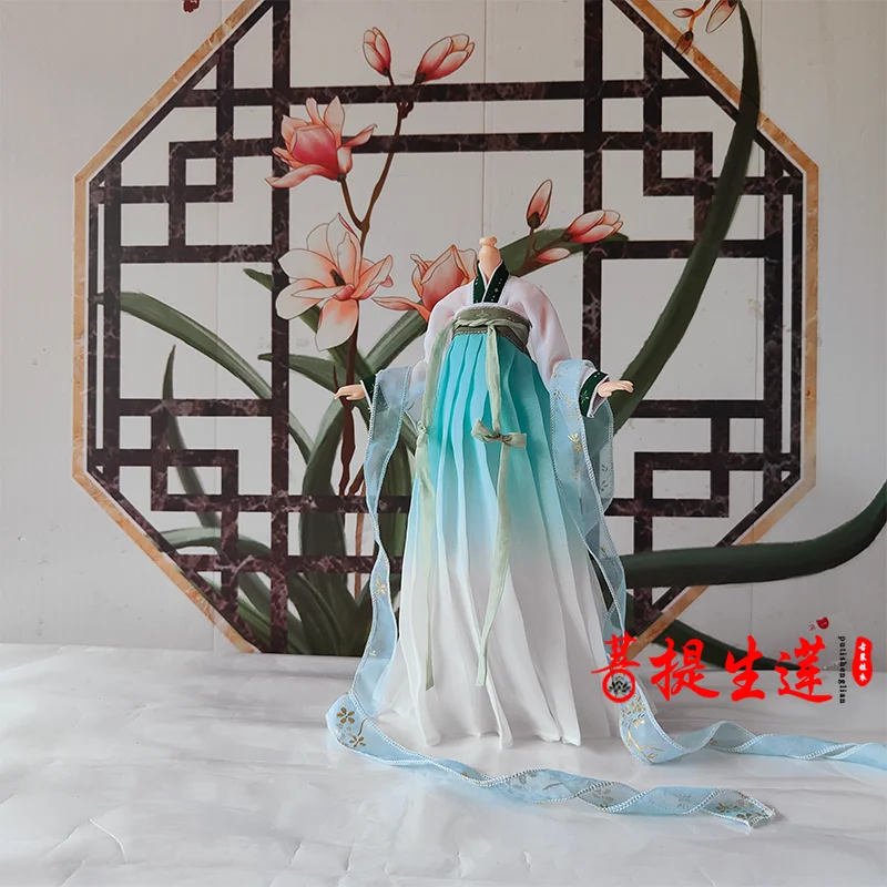 customize 1/6 Female Classical Hanfu Chinese Ancient Tradition Hanfu Dress for 12inch Action Figure Model