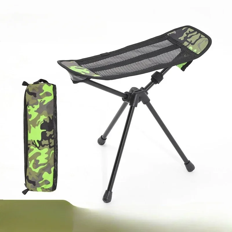 Folding Moon Chair  Convenient Universal Camouflage Foot Rest Taburete Plegable Dual-purpose Tripod Foot Drag Foot Rest Mazar