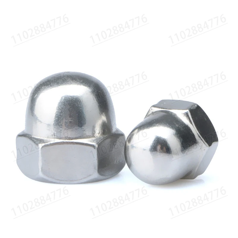 2-20pcs M8 M10 M12 M14 M16 M18 M20 M24 （pitch=1/1.25/1.5/2mm）304 Stainless Steel Fine thread Nuts/Cap Nuts