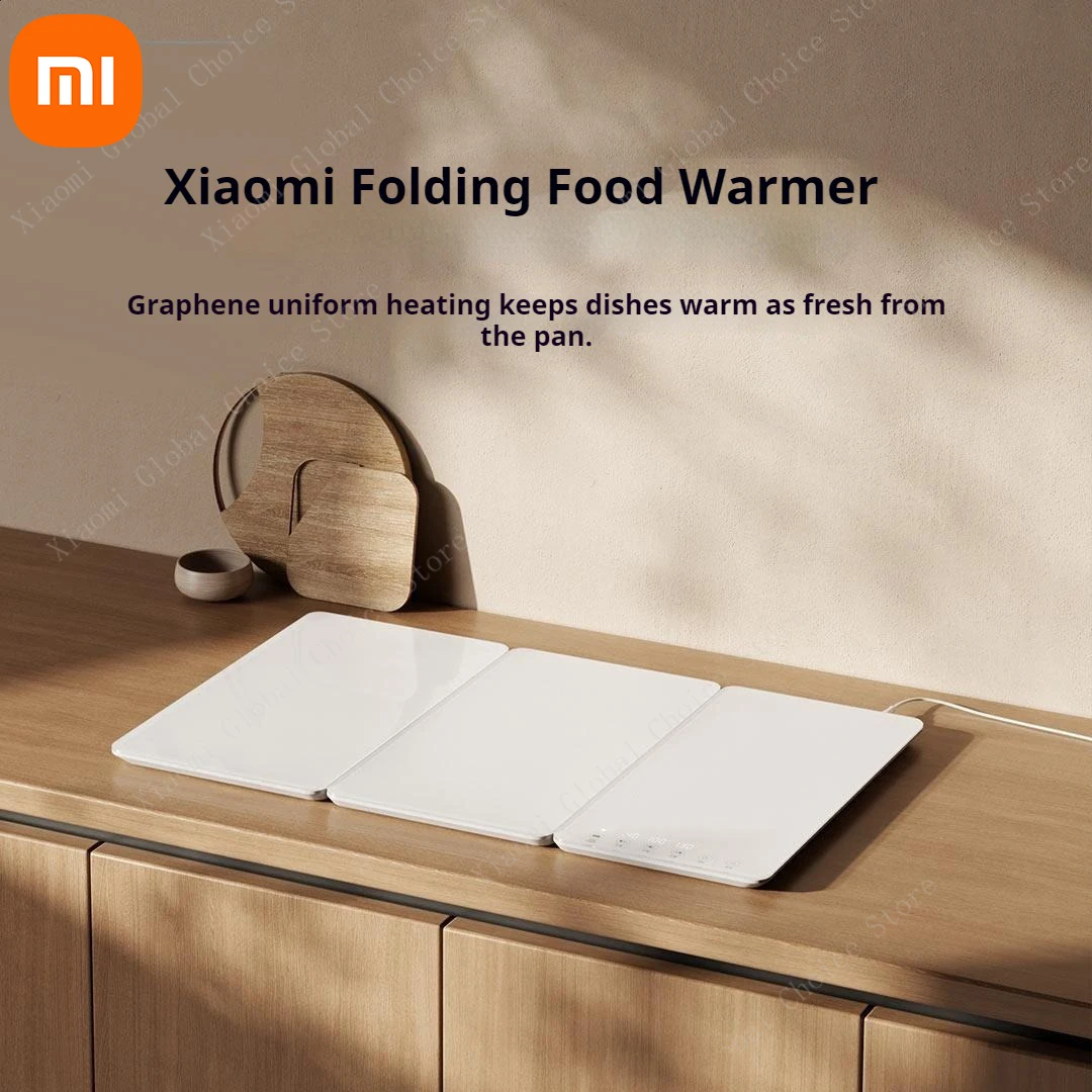 

Складная нагревательная доска Xiaomi для риса и овощей с графеновым быстрым нагревом, 5 режимов, независимый контроль температуры, кухонная техника