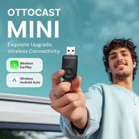 OTTOCAST MINI 2 in 1 Wired to Wireless CarPlay Android Auto Adapter USB Stick Wifi Car Accessories for VW Benz Audi Kia Toyota