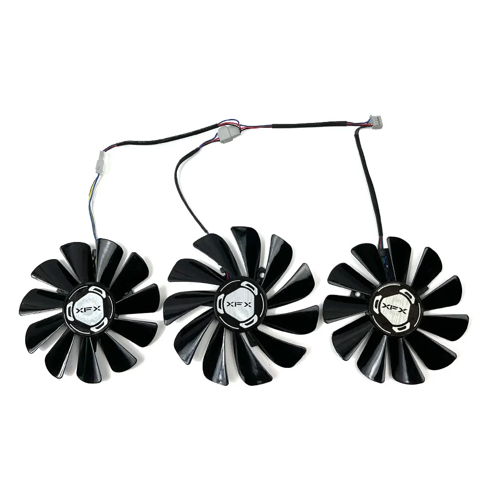 NEW 1SET CF1010U12S XFX RX 5600 XT 6GB GPU Fan，For XFX RX 5600 XT、RX 5700、RX 5700 XT Video card cooling fan