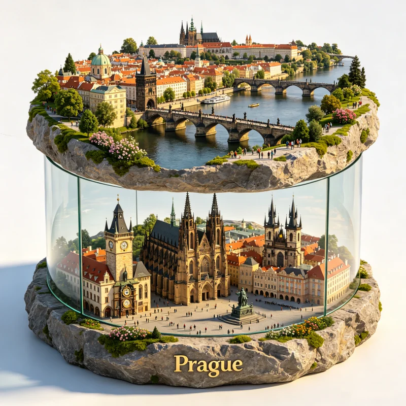 The Czech Republic Fridge Magnets Metal Material Prague Travel Souvenirs Charles Bridge Fridge Stickers Home Decor Wedding Gifts