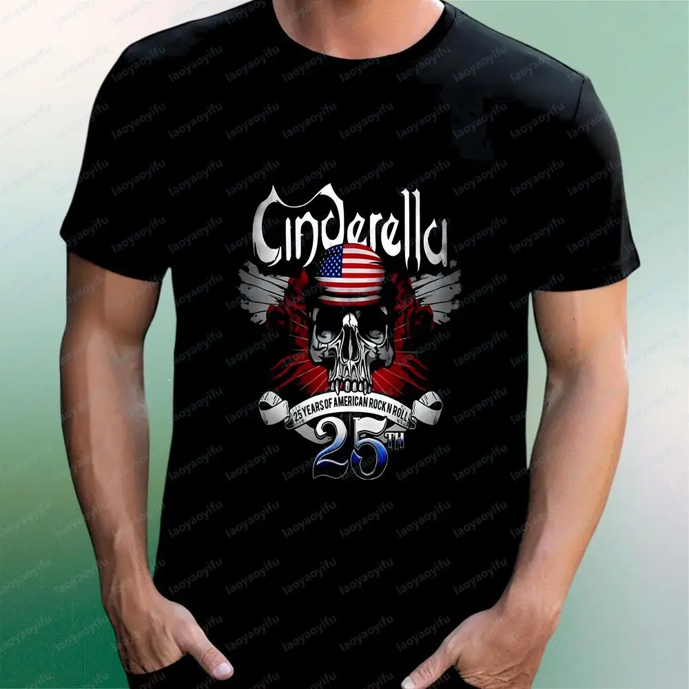 CINDERELLA ROCK BAND - Classic Band Sporty Casual Trendy Multi-Purpose Round-neck T-shirt for Both Men and Women