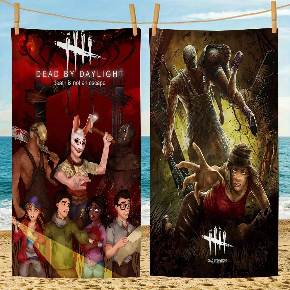 Пляжное полотенце Dead-By-Daylightes, красочные банные полотенца для девочек, быстросохнущие, из микрофибры, без песка, для пляжа, йоги, спа, тренажерного зала, бассейна