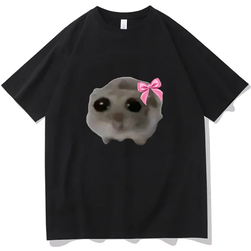 

Sad Hamster T-Shirt Men O Neck Pure Cotton T Shirt Pure Cotton Unisex Fashion Short Sleeve Tees Clothes harajuku Streetwear Tops