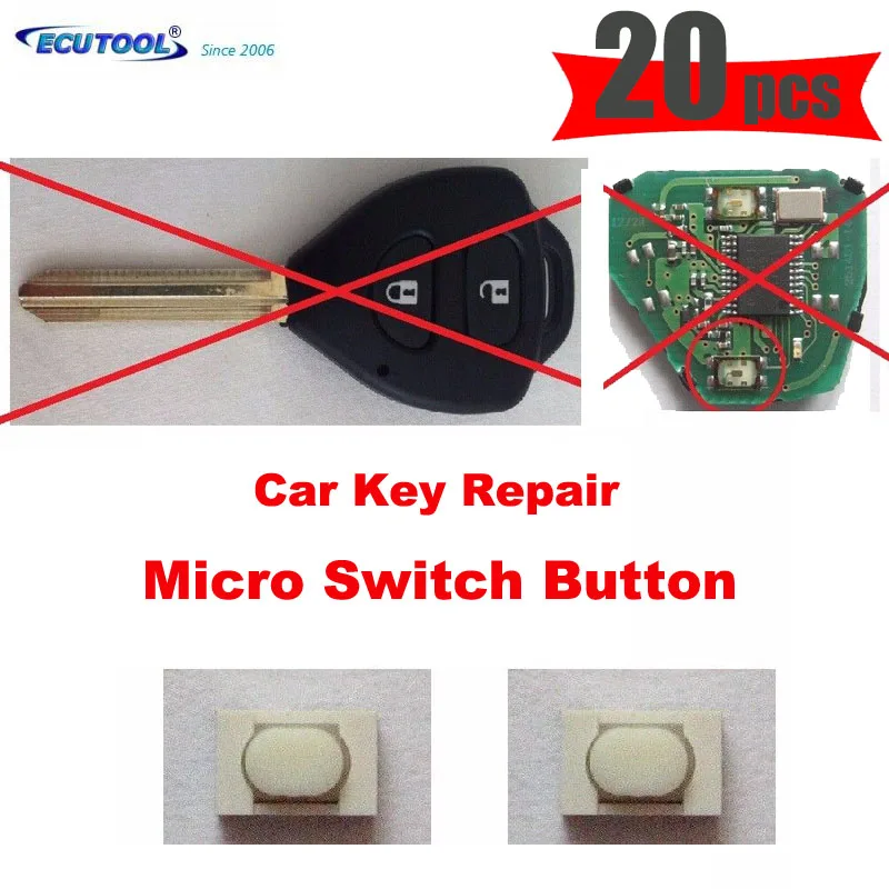 Pulsante microinterruttore per TOYOTA RAV 4 PRIUS VERSO SMART REMOTE KEY FOB REPAIR