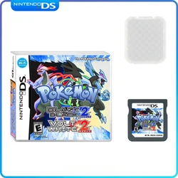 NDS Game Card Pokémon Fire Black 2 Ultimate & Volta White 2 Ultimate RPG Boxed English Game