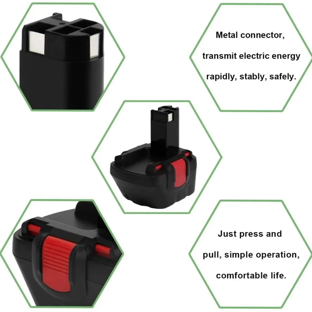 12V 4800mAh Ni-MH PSR1200 Rechargeable Battery for Bosch 12V Drill GSR 12 VE-2,GSB 12 VE-2,PSB 12 VE-2, BAT043 BAT045 BTA120