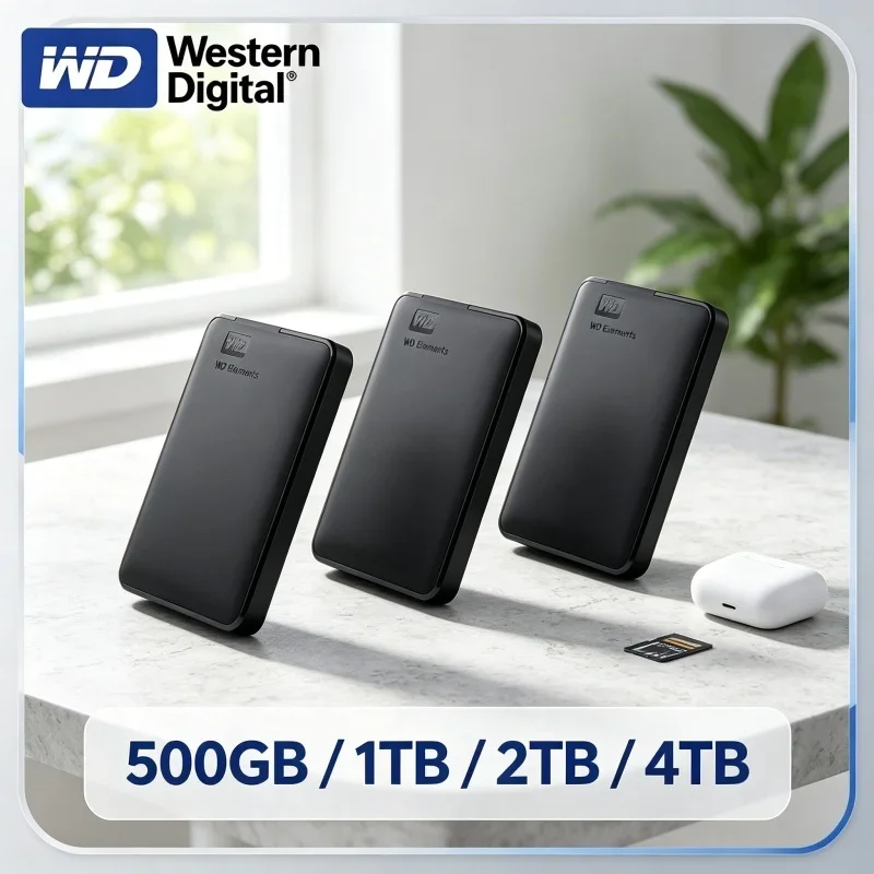 WD Western Digital Mobile Hard Disk 6TB 5TB 4TB 2TB 1TB 2.5" USB3.0 Large-capacity Mechanical External HDD Hard Drive