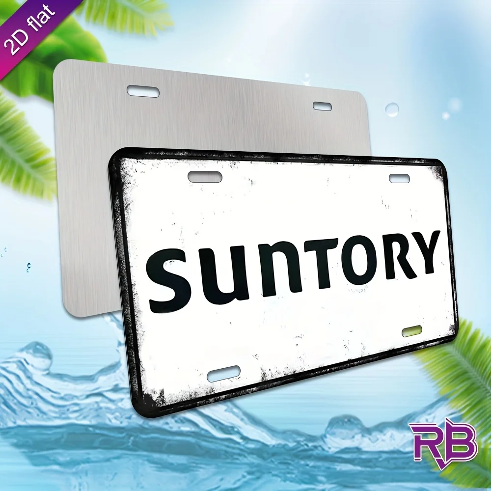 

Алюминиевая металлическая табличка в винтажном стиле с эффектом состаривания, с изображением Suntory, для декора стен дома, бара, мужской комнаты, в японском стиле.