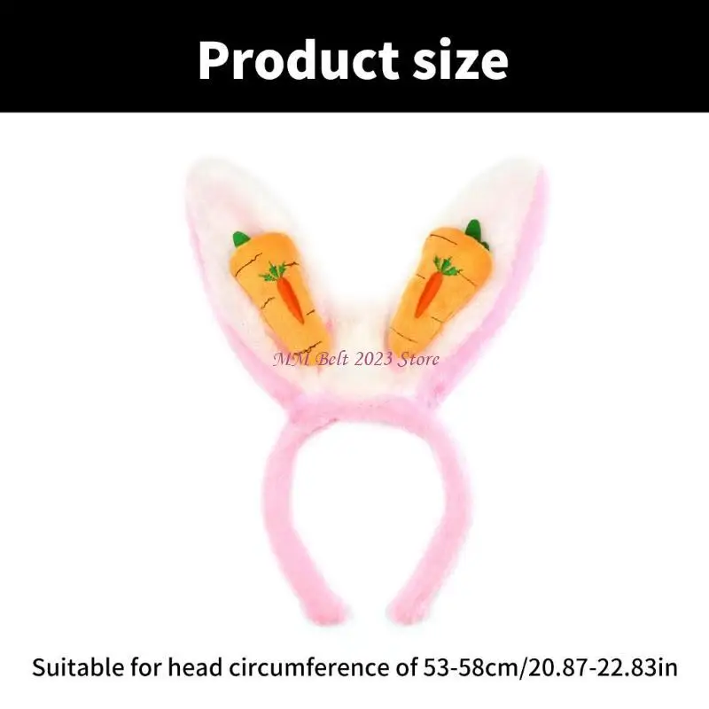 49me króliki cosplay makijaż pałąk na głowę słodkie wielkanocne nakrycia włosów opaski do włosów na nakryciu włosów na przyjęcie